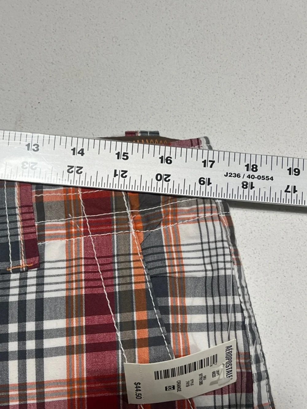 Aeropostale Multicolor Plaid Cargo‎ Shorts